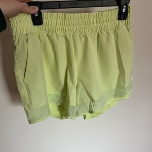 Lime green shorts size Large
